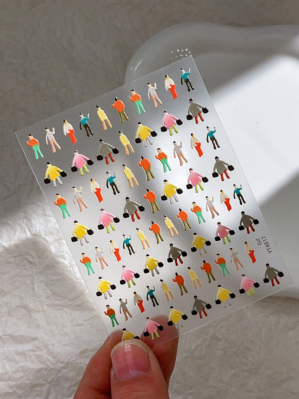 MINI-15 Jelly Cartoon Character Stickersrtoon Internet Celebrity Style Decorative Stickers