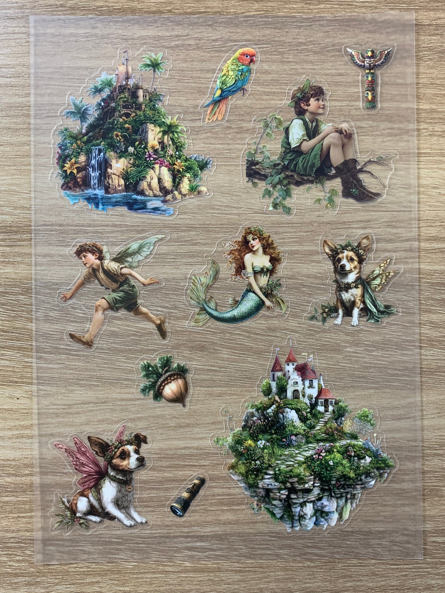 S17 Fairy Village & the Hidden Treasure pet precut A5 size 9 pieces