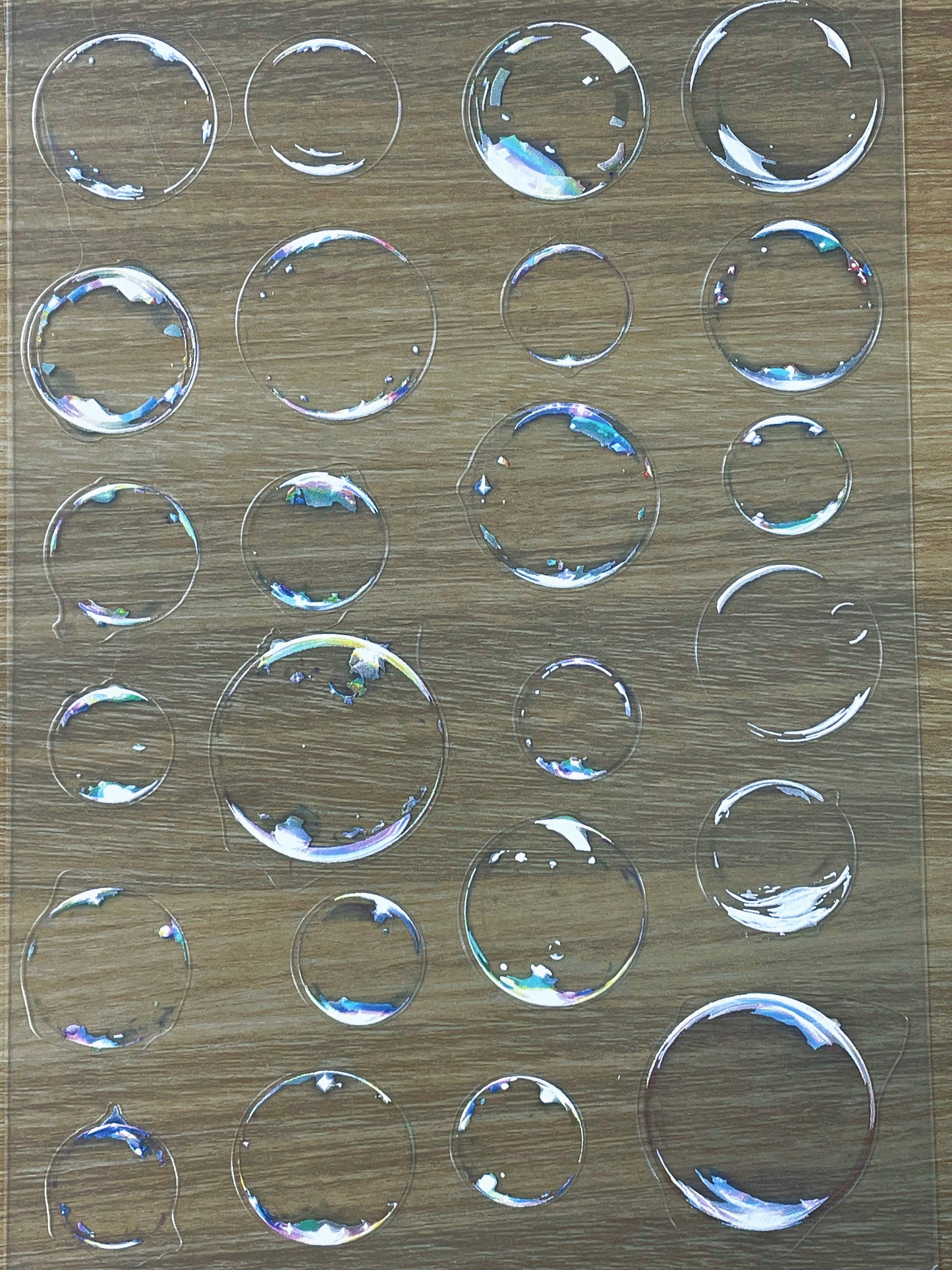 E-86 Bubble 3D Embossed sticker 1 piece