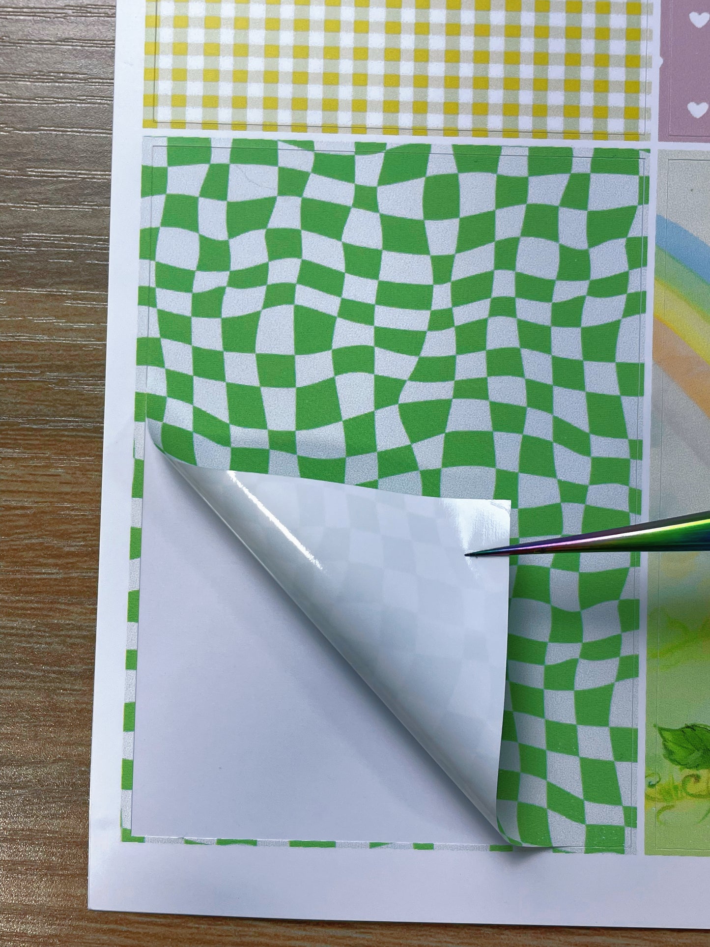A-138 ATC background precut sticker A4 size(1Piece)