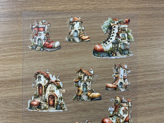 E-63 Boot Homes 3D Embossed sticker 1 piece