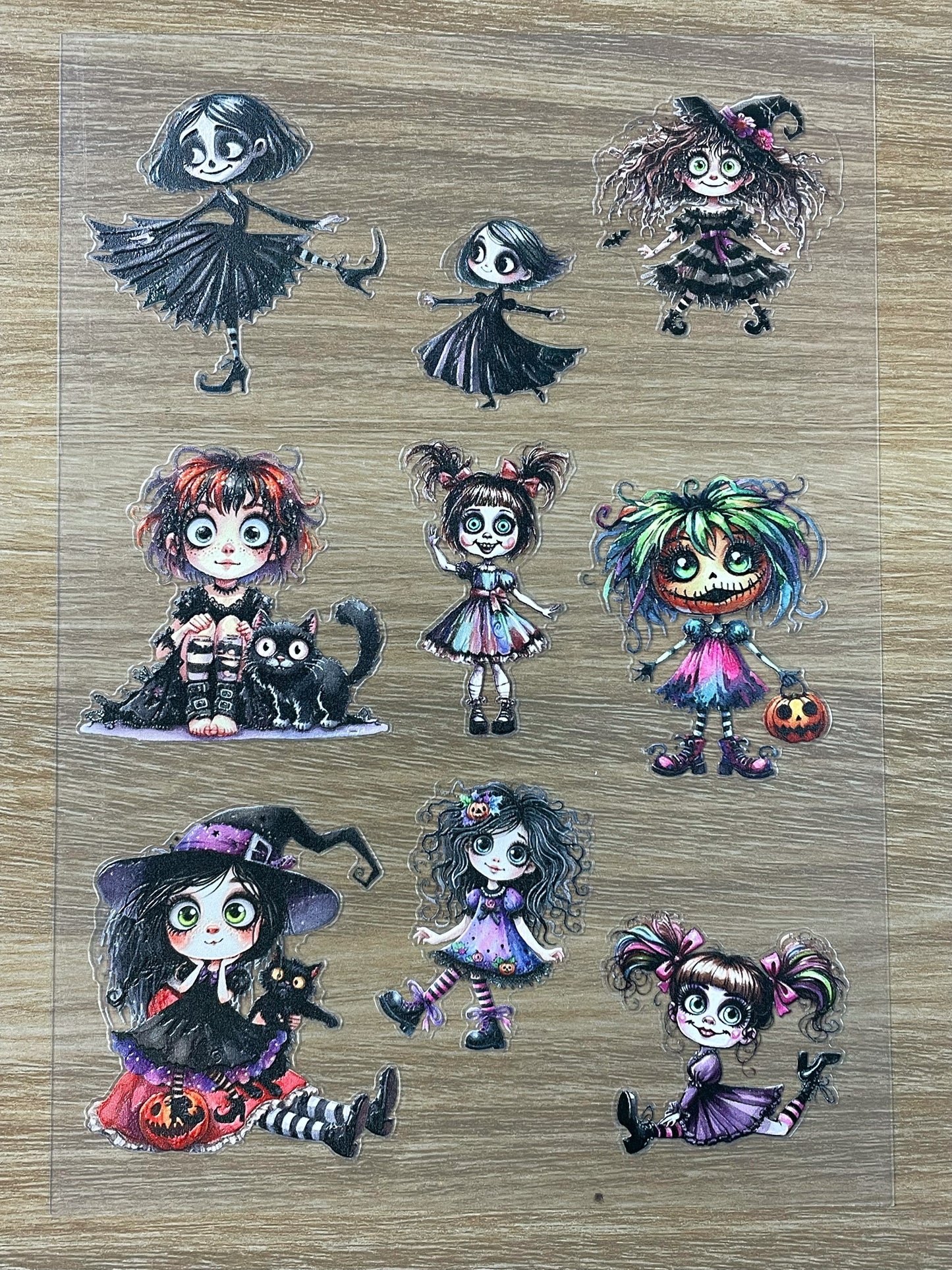 E-51 Spooky Kids 3D Embossed sticker 1 piece