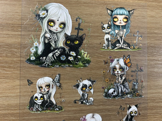 E-52 Whispering Tomb Fairise 3D Embossed sticker 1 piece