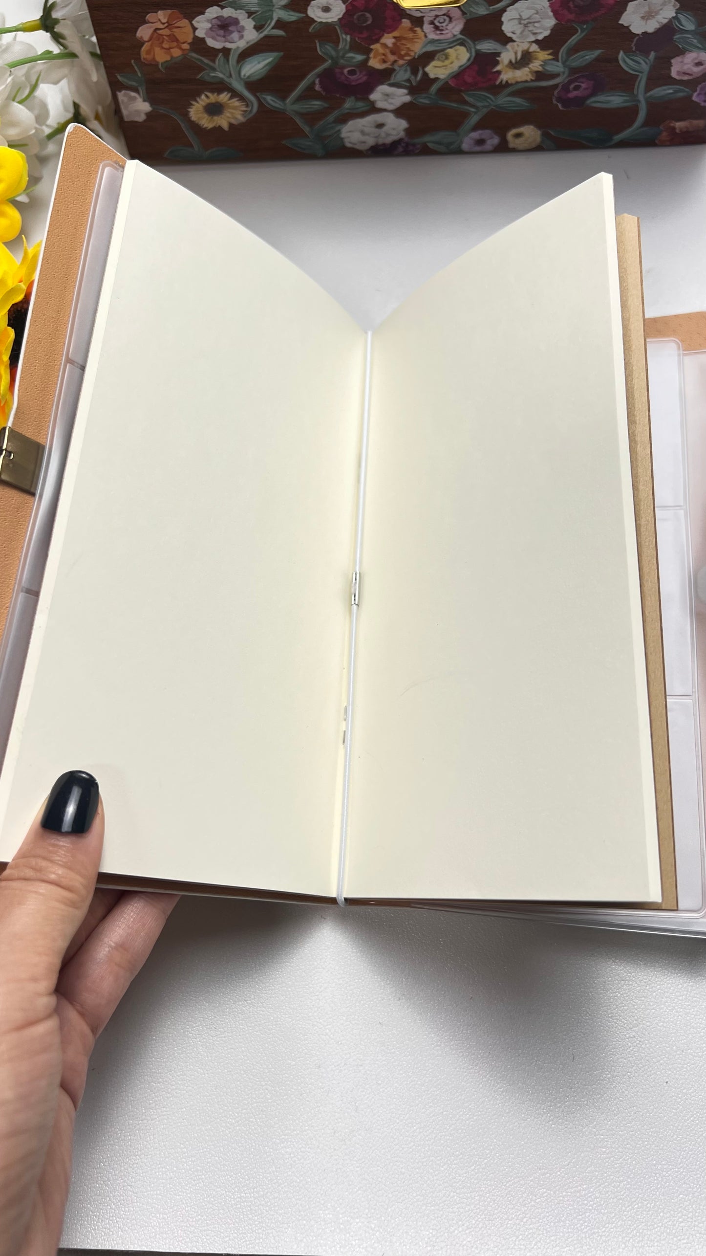 J-10 A6 size leather cover journal