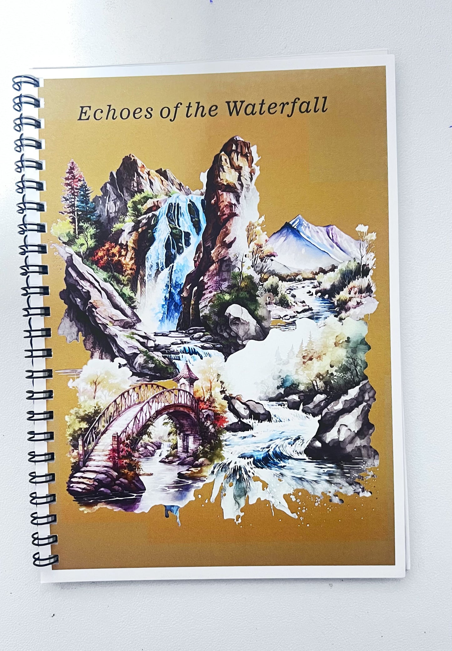 Sticker Book-3 Echoes of Waterfall 20 pieces (10 pet precut, 10 washi),A5 size