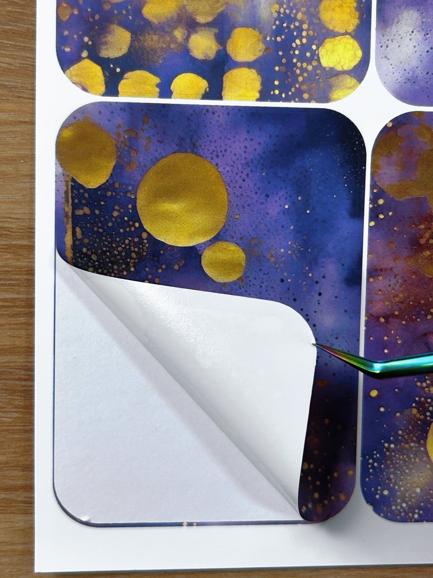 A-048 ATC background precut sticker A4 size(1Pieces)