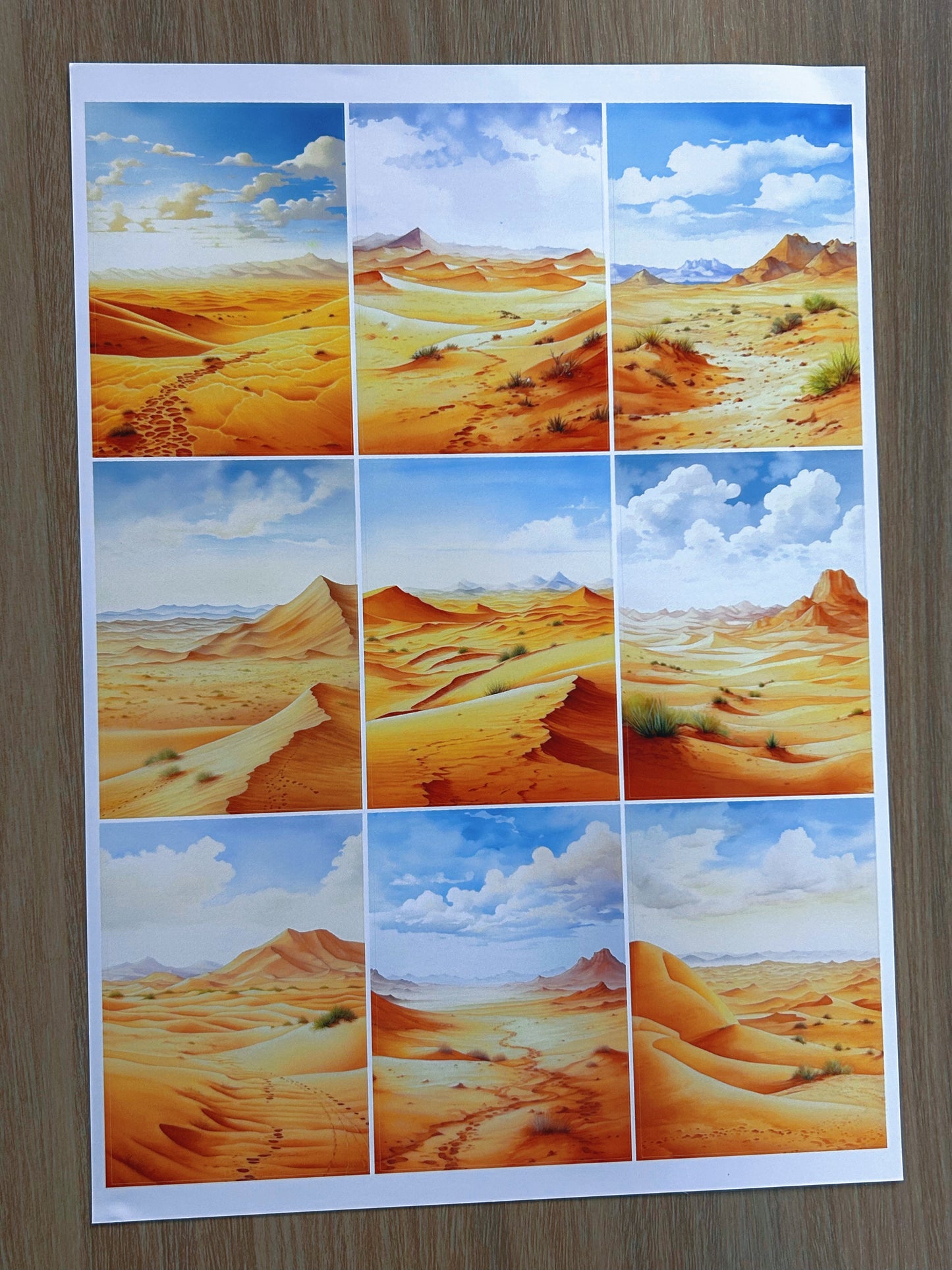 A-13 ATC background precut sticker A4 size(1Pieces)