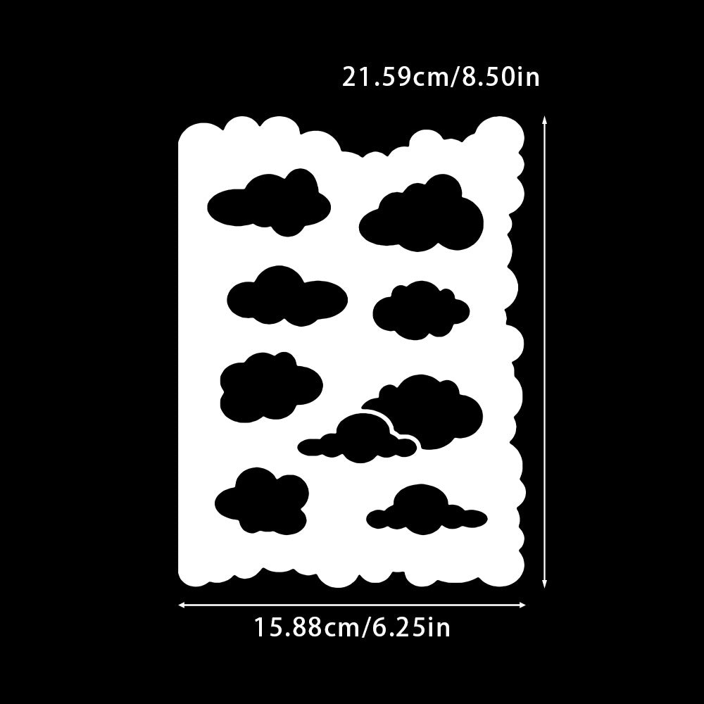 Stencil-2 Clouds stencil