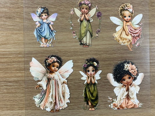 E-54 angel 3D Embossed sticker 1 piece