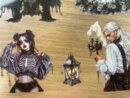 S16 Dead breakfast sticker & paper pet precut A5 size 4 pieces A4 paper 3 pieces