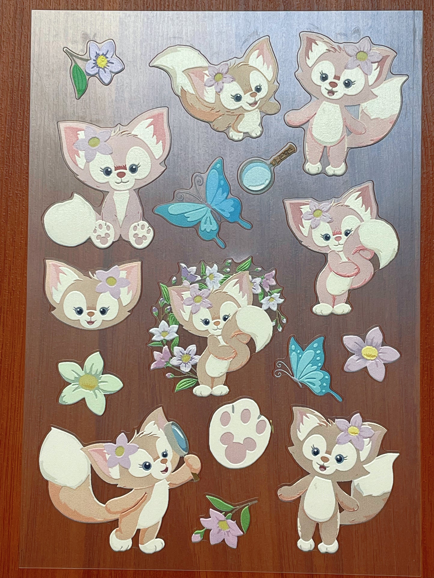 E-131 LinaBell 3D Embossed sticker 1 piece