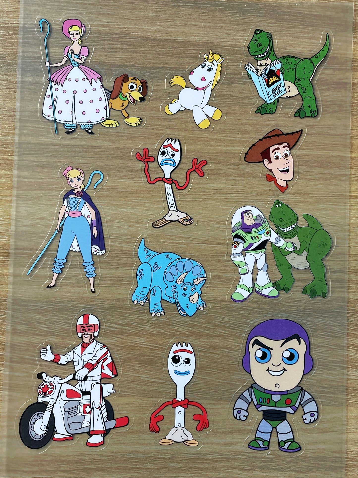 S29 Toy story sticker pet precut A5 size 6 pieces