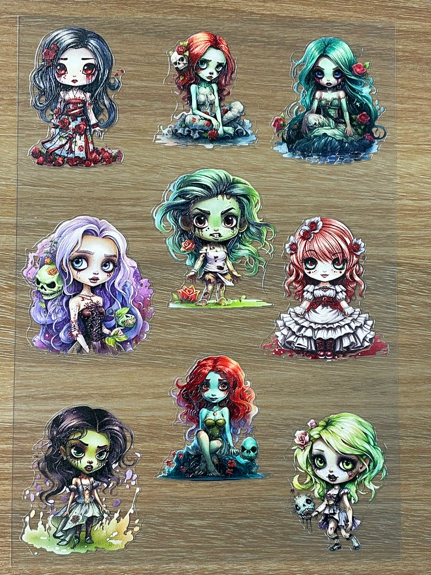 E-69 Graveyard Brides 3D Embossed sticker 1 piece