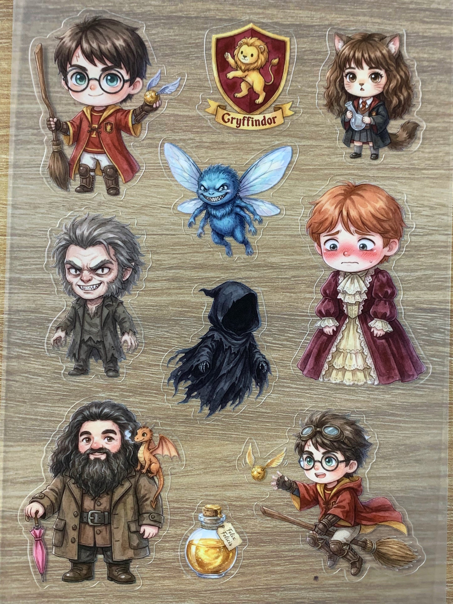 S52 Magic Academy sticker pet precut A5 size 7 pieces