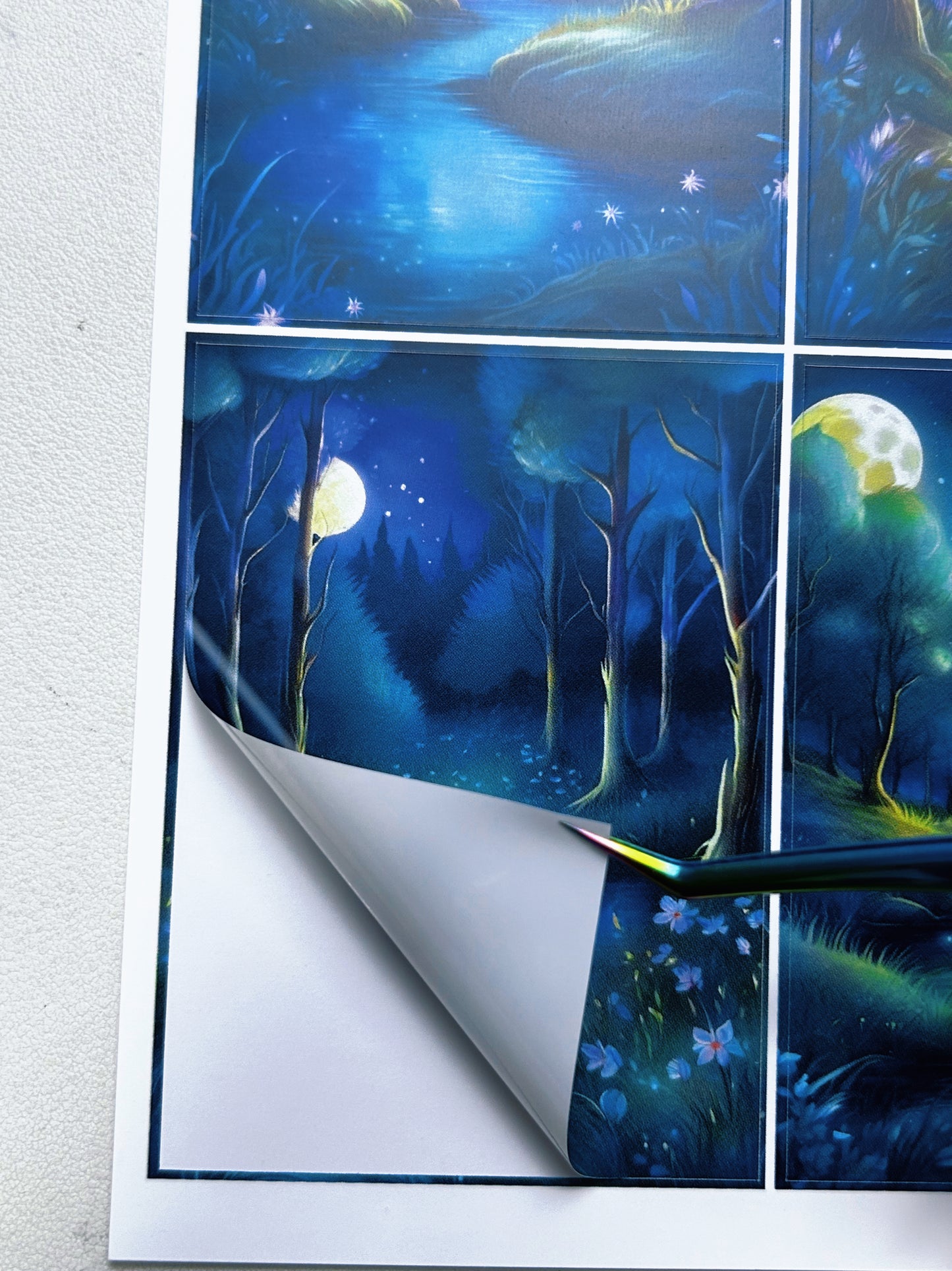 A-062 ATC background precut sticker A4 size(1Pieces)