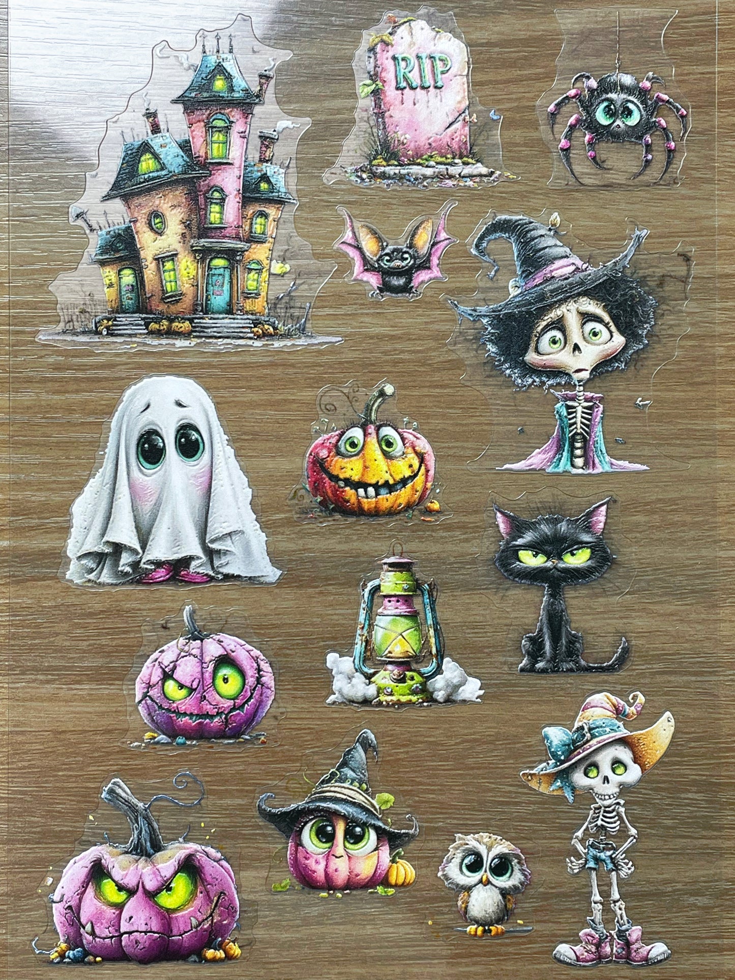 E-149 Cute Halloween 3D Embossed sticker 1 piece