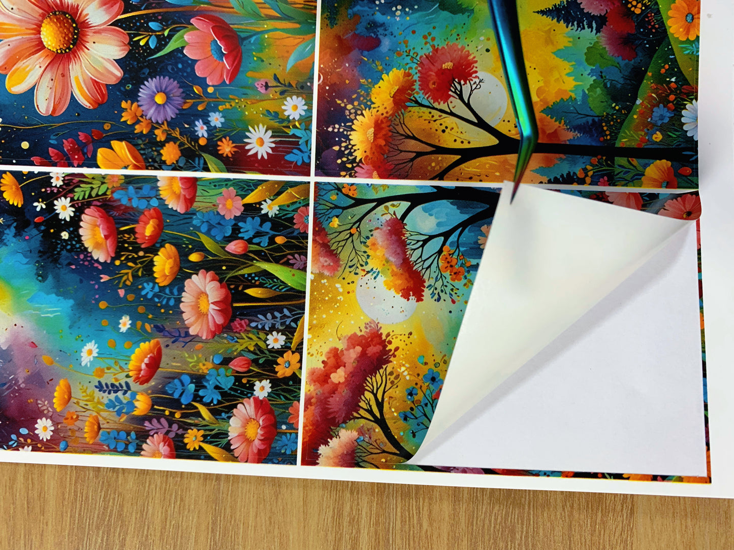 A-038 ATC background precut sticker A4 size(1Pieces)