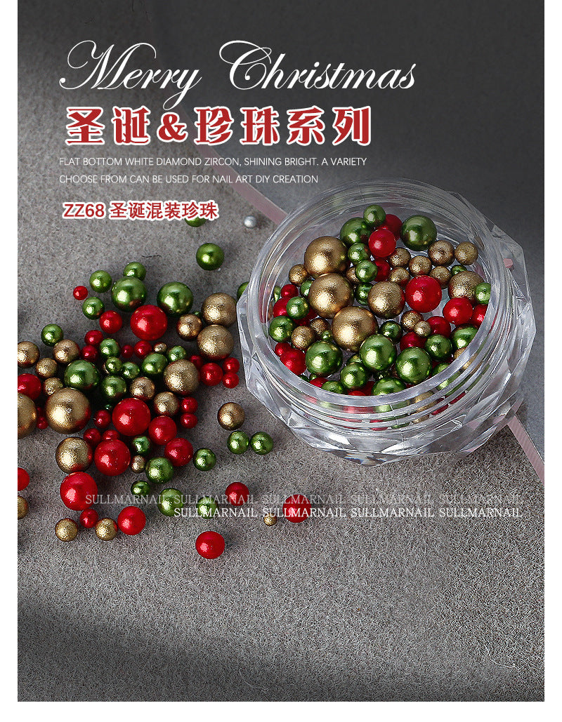 Gem-2 Christmas Pearl Mixed Sizes Crushed Stone 3D