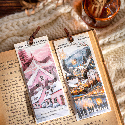 S-18 Sticker Book Winter Light Collection 50Winter Scenery Theme Material 4Style