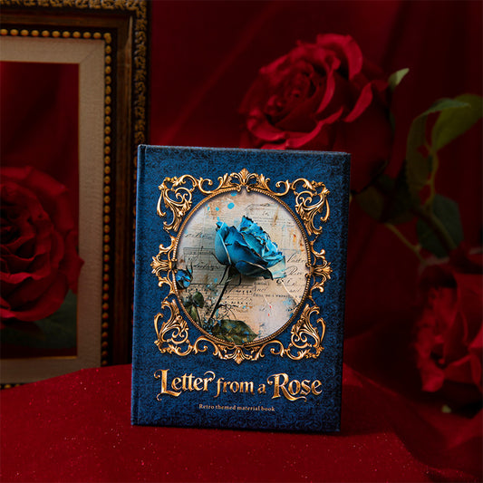 S-29 Retro Rose Theme Hardcover Material Book Letter from the Rose Series 4Style