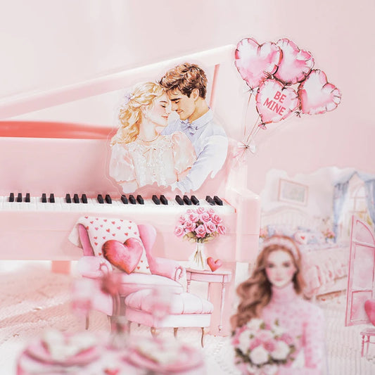 S-42 Romantic Lovers Stickers for Velentine's Date