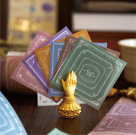 T-4 INS hollowed out circular border Sticker tape