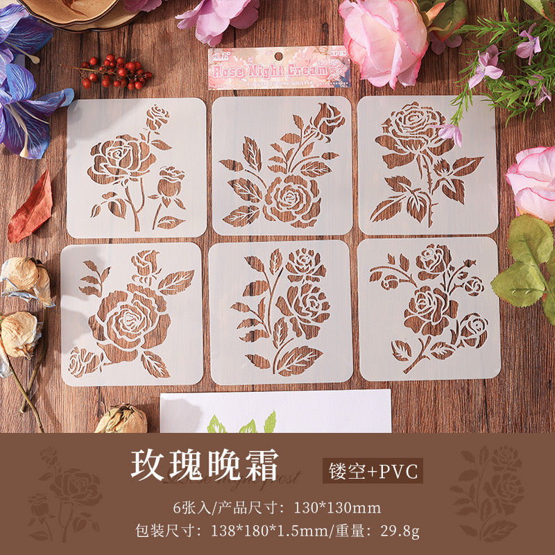 T-12 Flower stencil