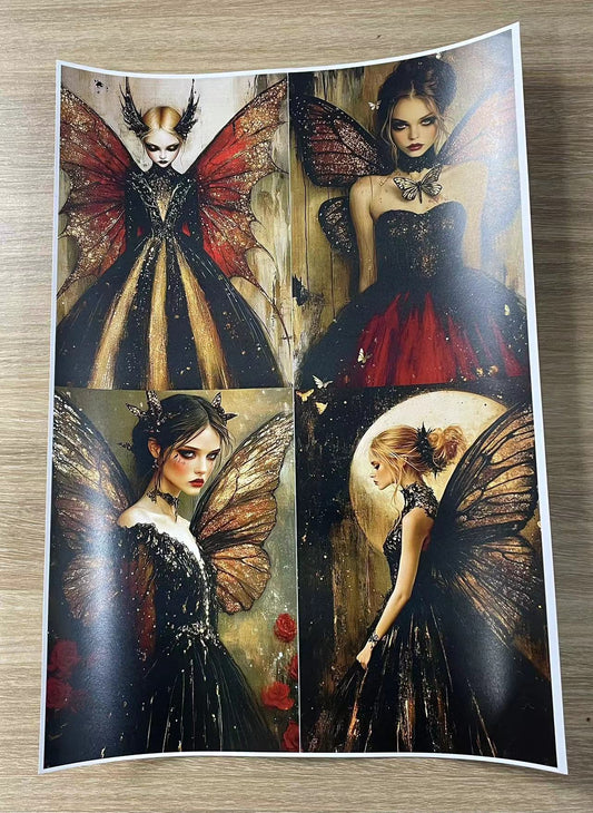 P-1 Gothic Fairy paper A4 size 5 pieces