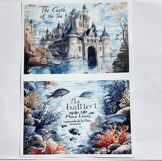 P-4 Underwater legend paper (photo paper A5 size)