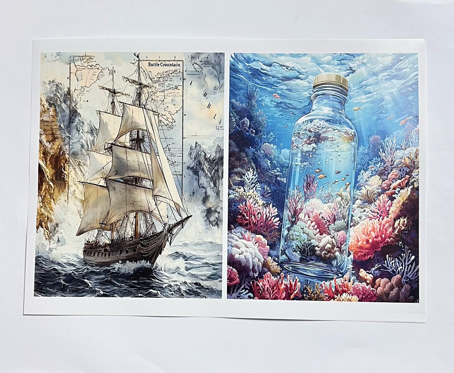 P-4 Underwater legend paper (photo paper A5 size)