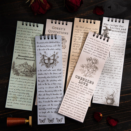 P-14 Retro Theme Coil Material Book Story Essay Series 6Style