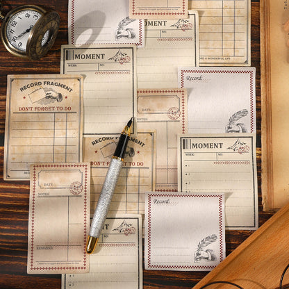P-11 Ancient Forest Sticky Notes Poetic Series of Time Material Retro Chronicle 4Style