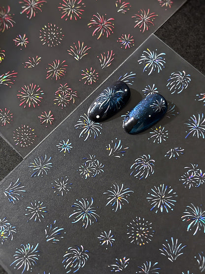 MINI-23Shell Light Gorgeous Fireworks  Stickers Splendid Fireworks New Year Hot-Selling Stickers