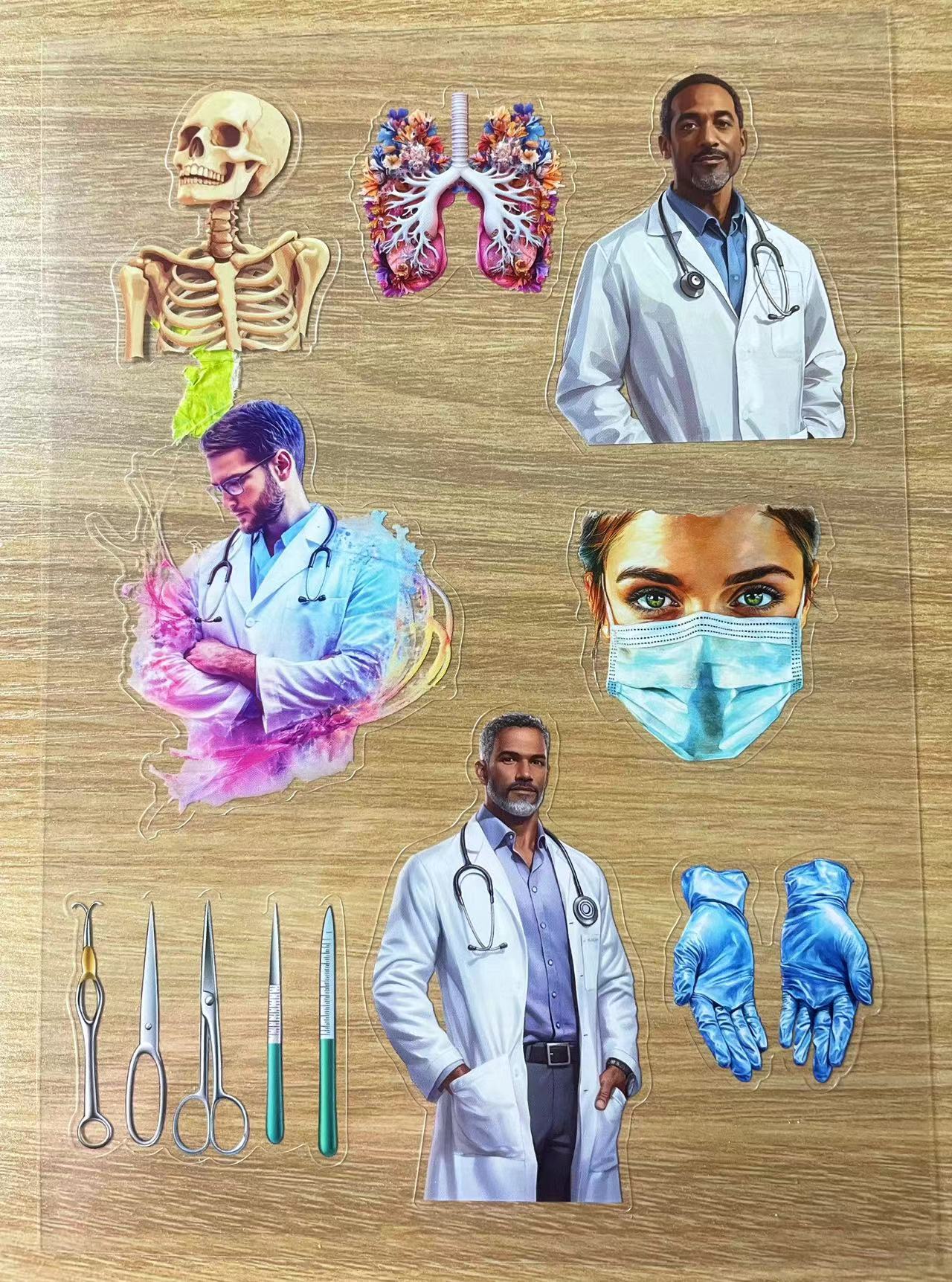 S11 Medical sticker pet precut A5 size 4 pieces