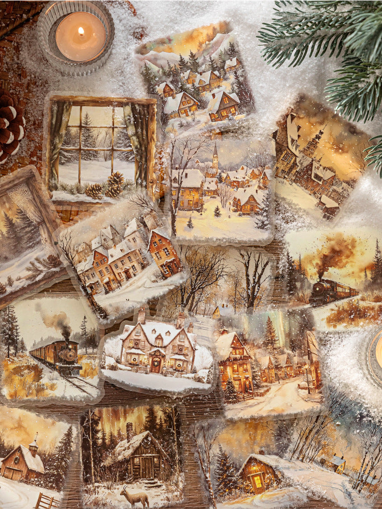 S-39  Large Size LandscapeSnow Poetry Series Winter Snow Scene 6Style