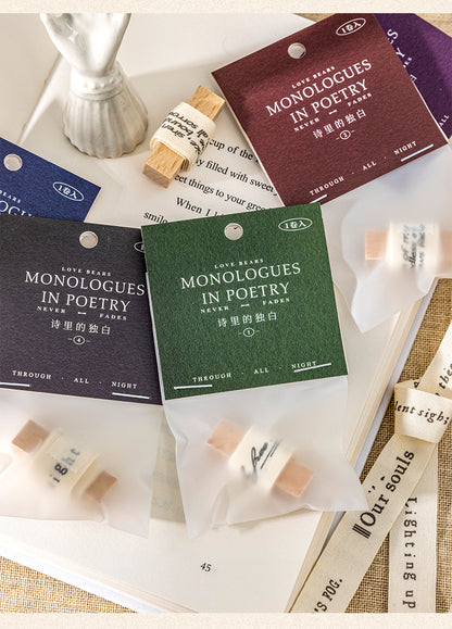 S-27 English Theme Cloth Strip Material Pack Monologue Series
