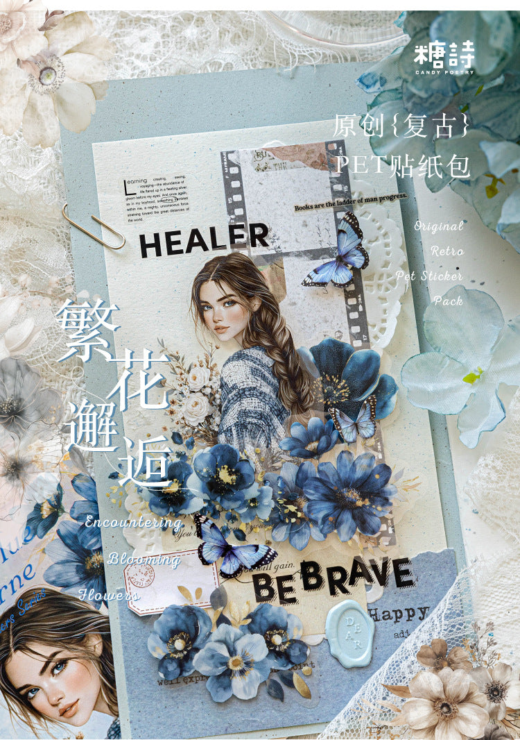 S-38  Flower Encounter Series Scenery Sticker