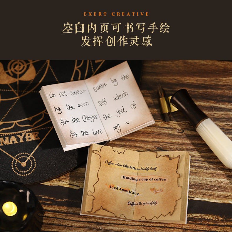 P-10 A Beautiful Day Set Small Book Material Book Antique Magic Bookstore Series 4Style
