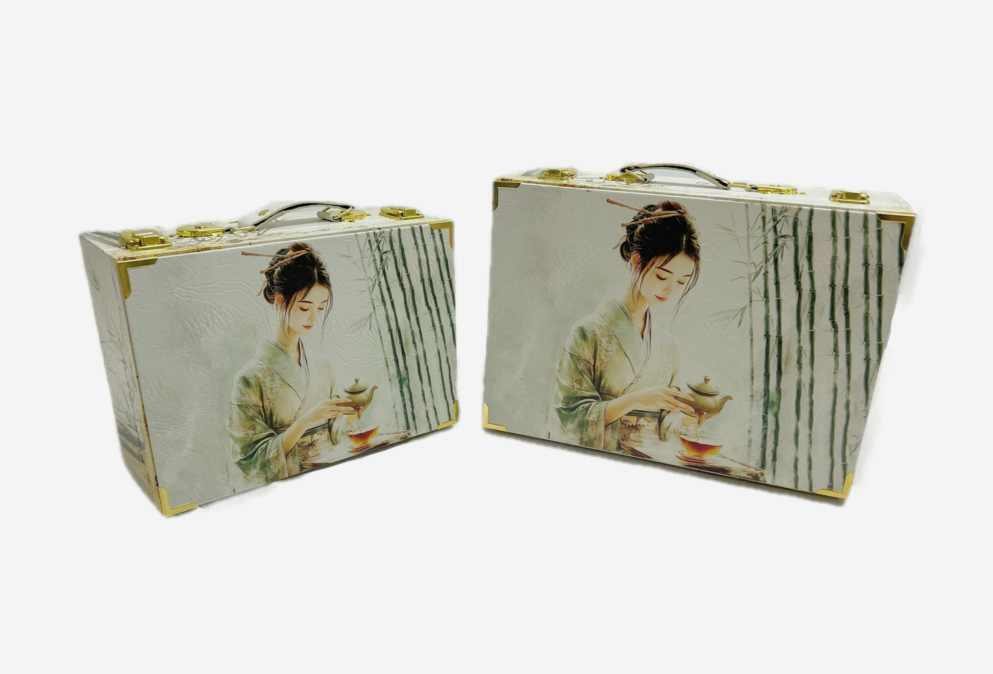 066 Wooden Suitcase