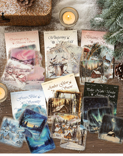 S-39  Large Size LandscapeSnow Poetry Series Winter Snow Scene 6Style