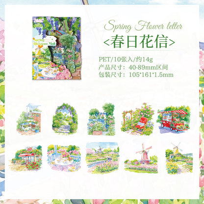 S-49  Seasonal Light Painting Series Sticker Pack 4Style