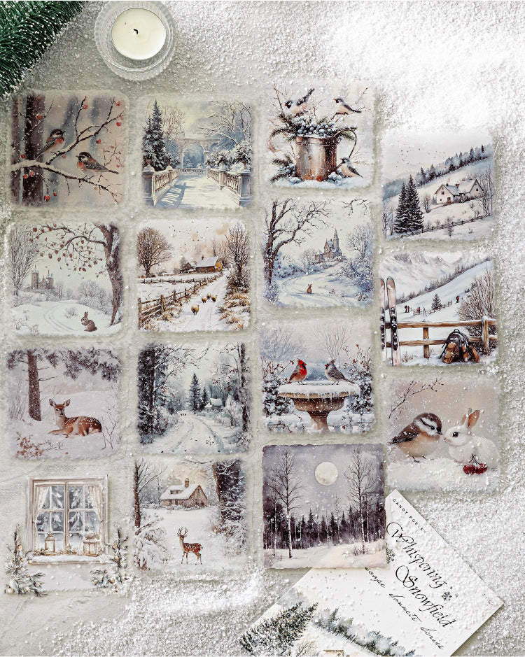 S-39  Large Size LandscapeSnow Poetry Series Winter Snow Scene 6Style