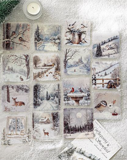 S-39  Large Size LandscapeSnow Poetry Series Winter Snow Scene 6Style