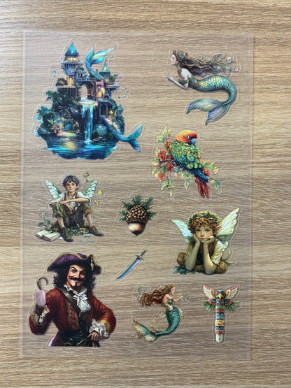S17 Fairy Village & the Hidden Treasure pet precut A5 size 9 pieces