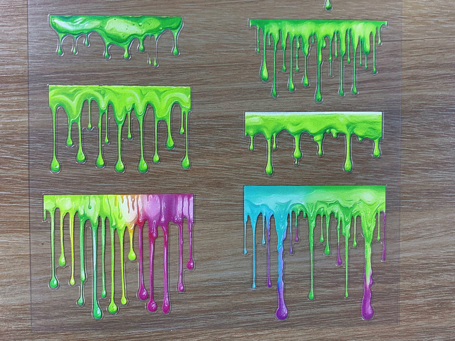 E-92 Sour Melt Goo 3D Embossed sticker 1 piece
