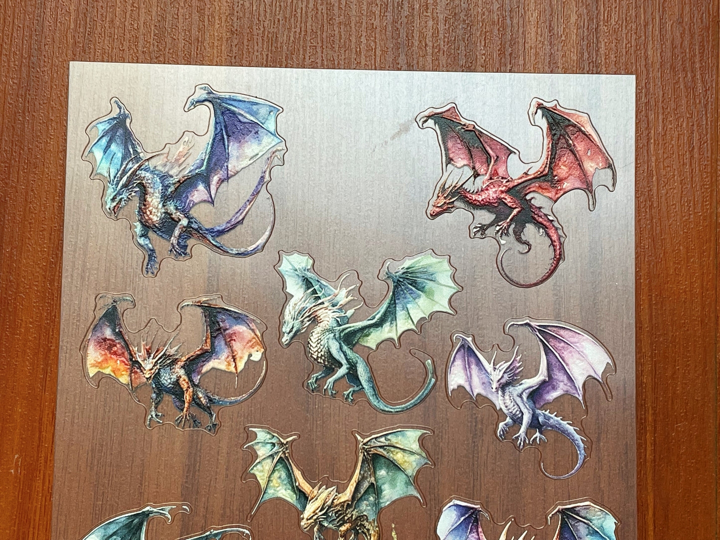 E-127 Mythic-Wing 3D Embossed sticker 1 piece