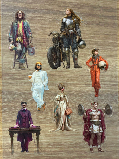 S36 Renaissance Rebels sticker pet precut A5 size 2 pieces