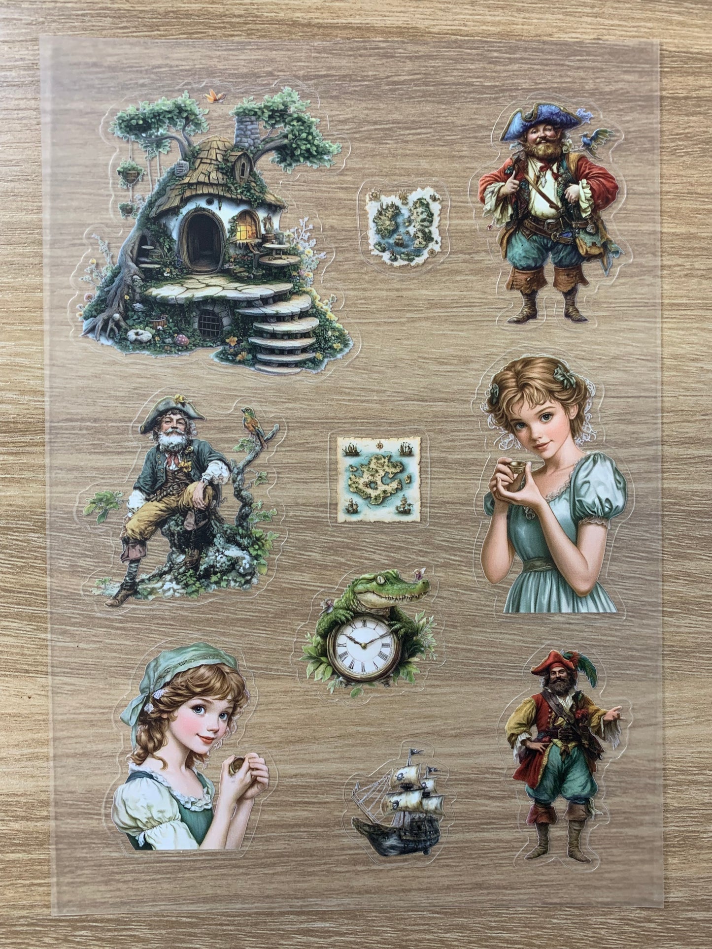 S17 Fairy Village & the Hidden Treasure pet precut A5 size 9 pieces
