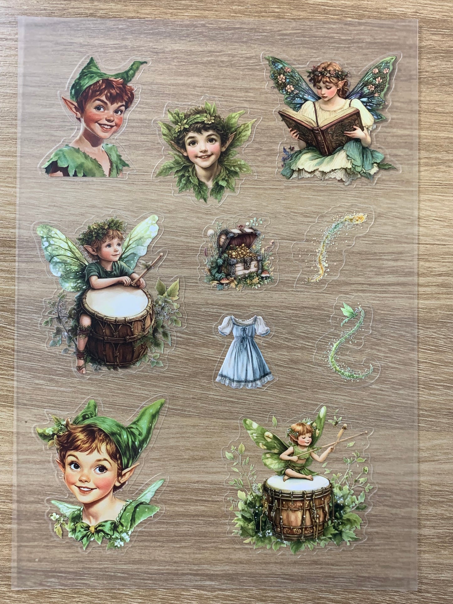 S17 Fairy Village & the Hidden Treasure pet precut A5 size 9 pieces