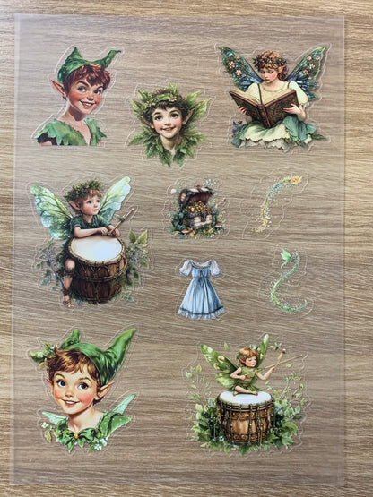 S17 Fairy Village & the Hidden Treasure pet precut A5 size 9 pieces